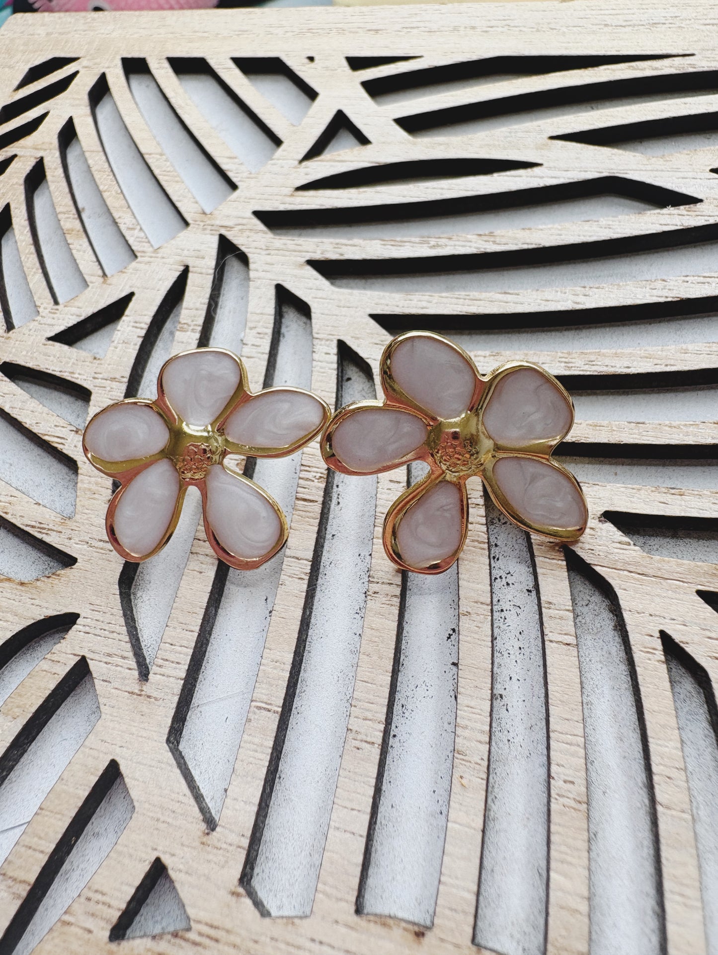 Boucles d’oreilles Plumeria