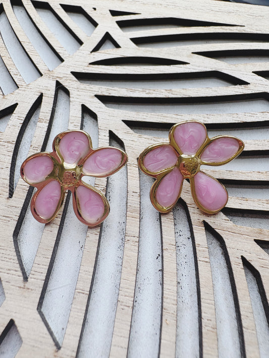 Boucles d’oreilles Plumeria