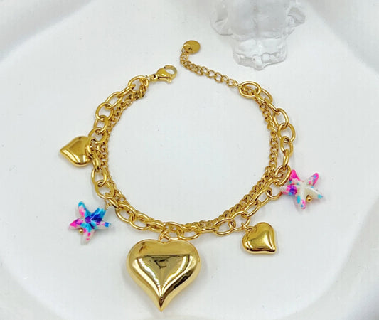 Bracelet double chaîne Enya