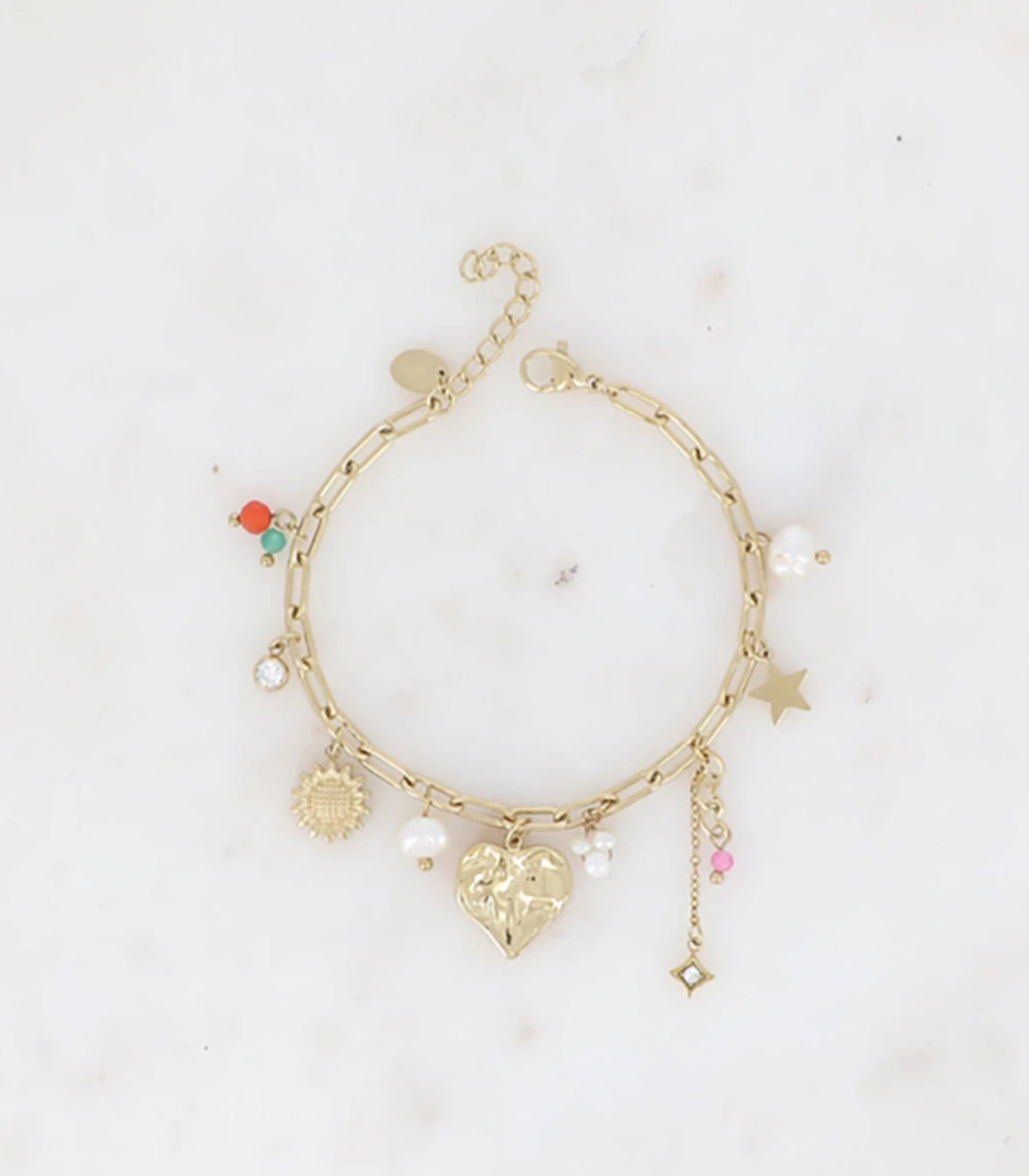 Bracelet perles et cristaux Olia